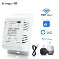 Bizzy WiFi Smart Switch Tuya ewelink Temperature Switch TH16 RF433 Intelligent Monitoring Thermostat Compatible with Alexa Google Home. 