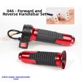 1pair New High/Medium/Low Speed/Forward/Reverse Electric Bike Bicycle Handlebars Red&Black Line length 35/40cm Twist-Throttle Aluminum Alloy Switch handle. 