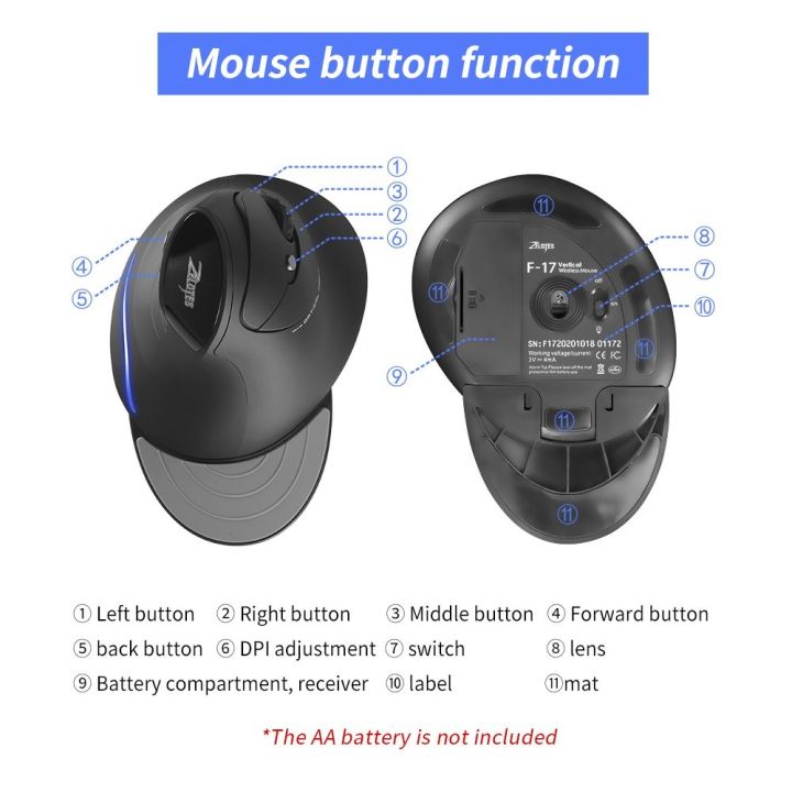 ZELOTES%20F-17%20Vertical%20Mouse%202.4GHz%20Wireless%20Gaming%20Mouse%206%20Keys%20Ergonomic%20Optical%20Mice%20with%203%20Adjustable%20DPI%20for%20PC%20Laptop%20-%20Image%204