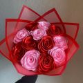 Eternal Rose Bouquet (Red and Pink). 
