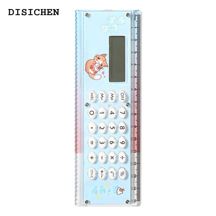DISICHEN%20Profesional%202%20in%201%2015cm%20Ruler%20Calculator%208-Digits%20Electronic%20Calculator%20Pocket%20Mini%20Stationery%20Math%20Toys%20School%20Multi-functional%20Calculator%20-%20Image%208