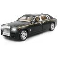 Rolls Royce Phantom Alloy Metal Pull Back Car Scale Model Openable Doors with Sound Light Mini Auto Toy car. 