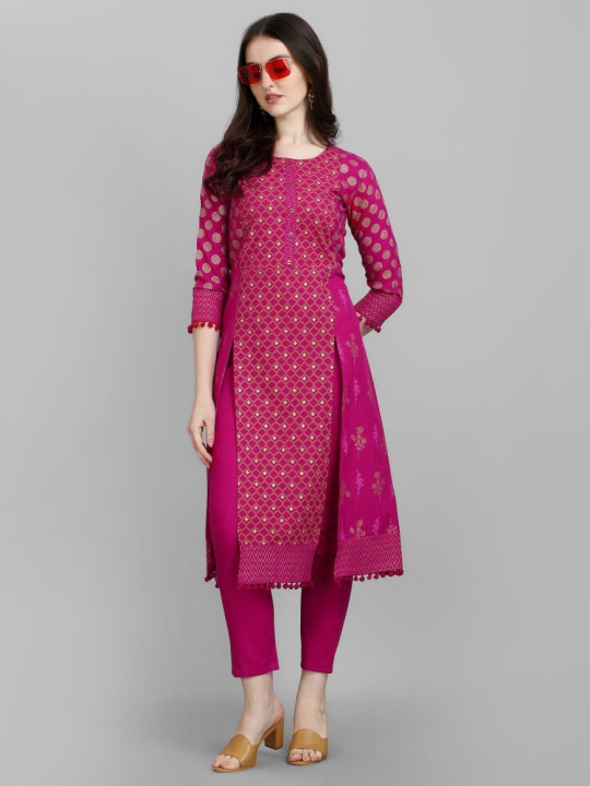 Cotton%20Blend%20Kurta%20Trouser%20For%20Women%20(Brown)%20-%20Image%207