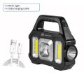 High Power Led Flashlights Rechargeable Camping Work Light Multi Functional Portable Light Solar Charging 6 Lighting Modes. 