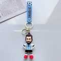 Legendary Soccer Star Leo MESSI Keychain -1 Pc, Argentine Football Player Figure, Bag Pendant Collection, Ideal Gift for Football Fans -8 cm. 