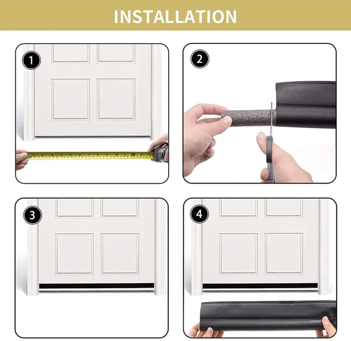 94cm%20Door%20Bottom%20Sealing%20Strip%20Self-adhesive%20Weatherstrip%20Under%20Door%20Draft%20Stopper%20Windproof%20Dust-Proof%20PU%20Seal%20Acoustic%20Foam%20-%20Image%205