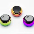 Mini Bluetooth Portable Speaker Round Small Steel Stereo Subwoofer 5W, Pocket Friendly Mini Speaker Home, Office, Kitchen. 