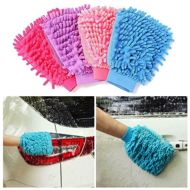 Microfiber Car Window Washing Home Cleaning Cloth Duster Towel Gloves
