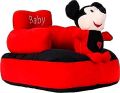 Cute Mickey Mouse Design Baby Sofa Seat Plush Cushion Sofa Cum Bed and Soft Rocking Chair for Kids (Red). 