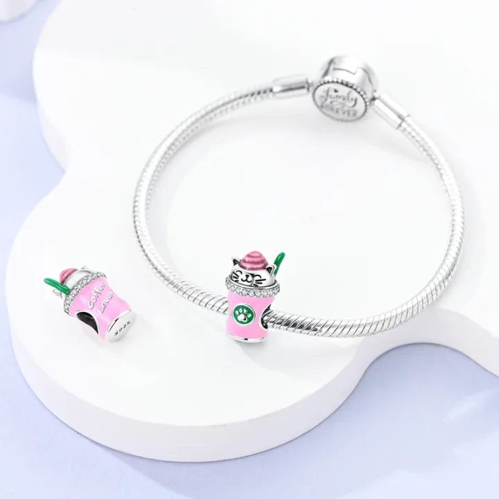 HOT%20Making%20Jewelry%20Ladies%20Bracelet%20Original%20Fit%20Spin%20Cube%20Perfume%20Luxury%20Pink%20Collection%20925%20Sterling%20Silver%20Trojan%20Cat%20Charm%20Pandora%20Gift%20-%20Image%203