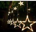 Decorative Stars Curtain String Light With 8 Flashing Mode - Led Lights For Decorations | Different Modes |. 