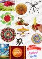 Nepali Dashain & Tihar Sticker Pack – Decorative Festival Stickers for Gifts, Walls, Laptops & Scrapbooks. 