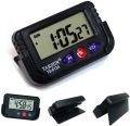 Digital LCD Clock Watch, Timer and Customizable Settings - Wall-Mounted, Desk, Car & Kitchen Clock with Electronic Display for Refrigerator, Cooking, and Time Management. 