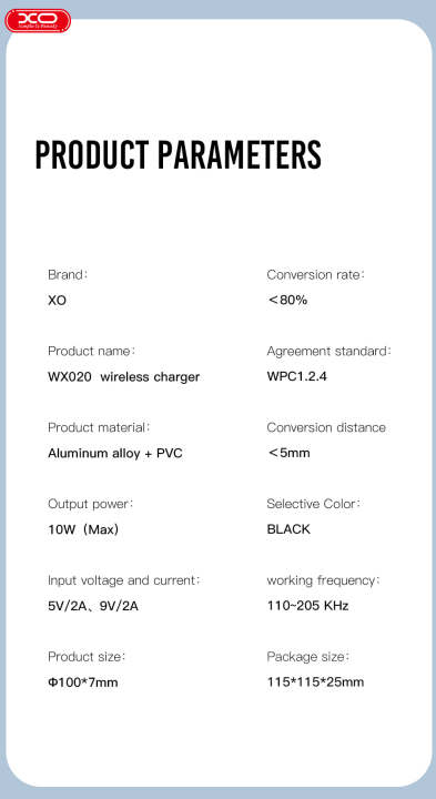 Xo%20Wireless%20Charger%20Wx020%2010W%20Black%20For%20Android%20And%20-%20Image%207