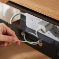 Under Desk Cable Management Cable Tray Under Desk With Clamp Power Strip Cord Holder No Drilling Sturdy Spacious Supplies. 