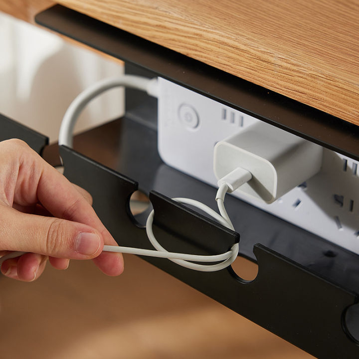 Under%20Desk%20Cable%20Management%20Cable%20Tray%20Under%20Desk%20With%20Clamp%20Power%20Strip%20Cord%20Holder%20No%20Drilling%20Sturdy%20Spacious%20Supplies%20-%20Image%206