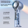Handheld Fan with Adjustable Speeds 3000mAh Battery Portable Cooling Device for Outdoor Use. 