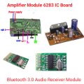 Audio Amplifier Board 6283 IC Model Simple Wiring With Bluetooth Module Audio Receiver. 