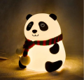 Cute Panda Silicon USB Rechargeable Night Light Lamp Night Lamp (8.5 cm, Multicolor). 