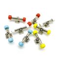 Spreeshop 2Pieces Finger Skateboard Deck Bracket Alloy Parts for Mini Finger Board Roller Skate Scooter Model,Yellow. 