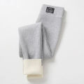 Thick Fleece Fur Lined Grey Leggings for Women Warm, Comfortable, and Stylish. 