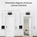 Advanced RFID Access Control System 125Khz+13.56Mhz with Fingerprint, Card, and Password Authentication, IP67 Rated. 
