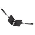 Portable Aluminum Alloy Sandwich Pan Removable Double Sided Double Sided Frying Pan Flat Bottom Non Stick Panini Pan Tourist Picnic. 