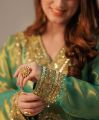 Elegant Soft Twill Net Silk Heavy Embroidery Top-Plazzo Set with Dupatta By Sapnaaz Fashion. 