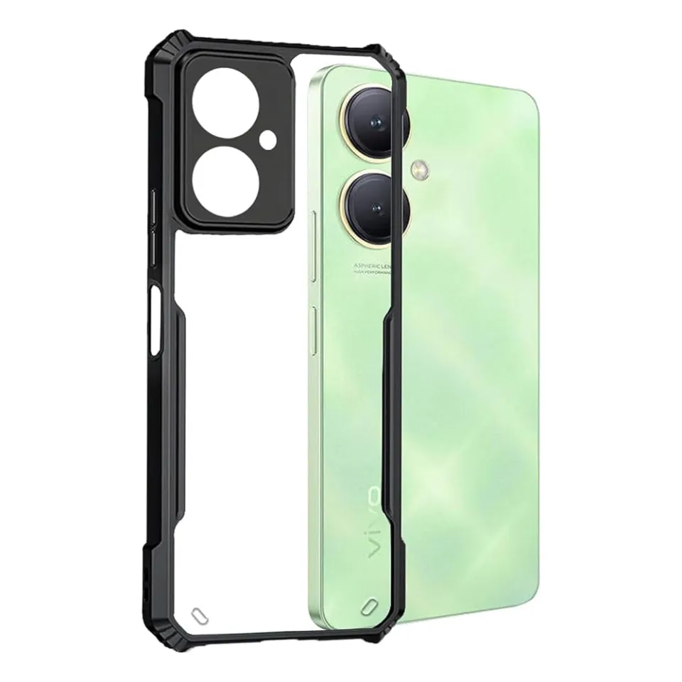Vivo Y27 4G Bumper Case Back Hard Transparent Clear Shockproof