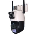 Dual Lens 2MP 4k Outdoor Smart Wifi CC Camera PTZ Control Wireless Home Monitoring CC Camera. 