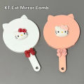 Portable Sanrio Cute Hello Kitty Kawaii Comb Mirror Set Combs Handheld Mirror Extracted Hair Brush Hair Massage Styling Tool LUKE. 