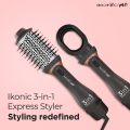 IKONIC ME 3 in 1 Express Styler 1200W | Hot Air Blow Dryer | Volumizer | Ceramic Titanium coated barrel. 