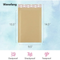 Wenefang bubble wrap 50 Pcs Natural Brown Bubble Mailers Kraft Paper Cushion Padded Envelopes Shipping Bags with Peel and Seal for Mailing. 