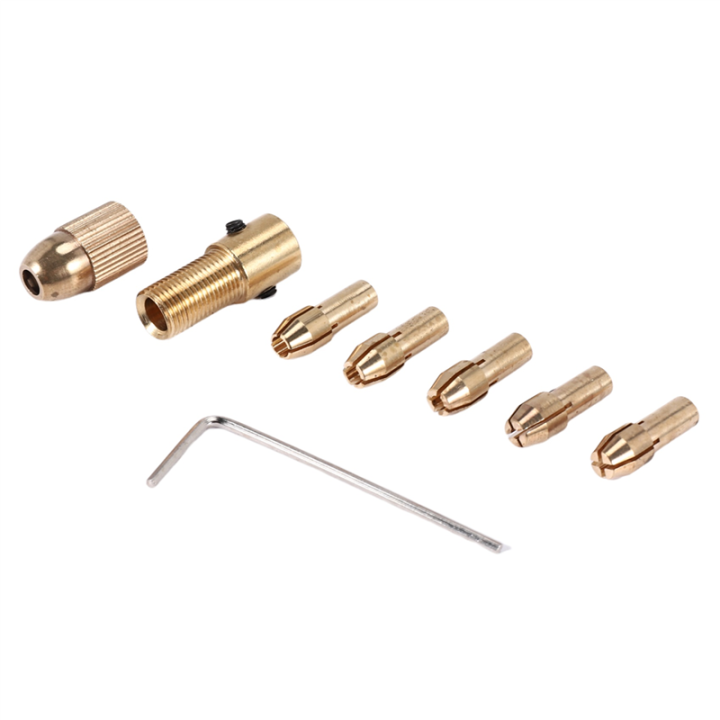 8Pcs 0.5-3mm Small Electric Drill Bit Collet Mini Chuck Tool Kit