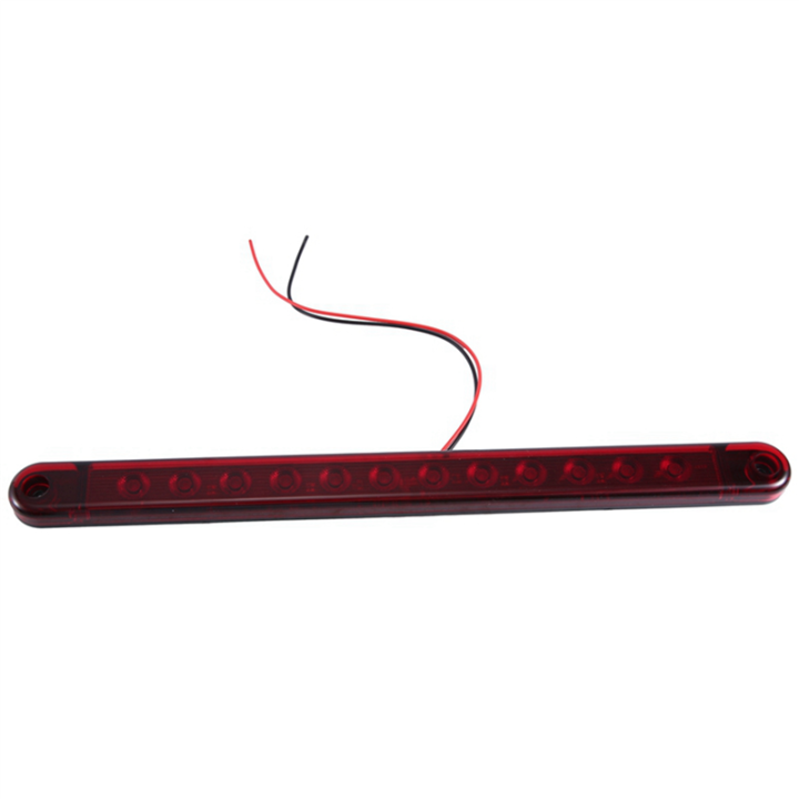 2X 12LED Stop Light Tail 12V Brake Lamp Bar Truck Trailer Lorry Bus Brake Identfication Lights