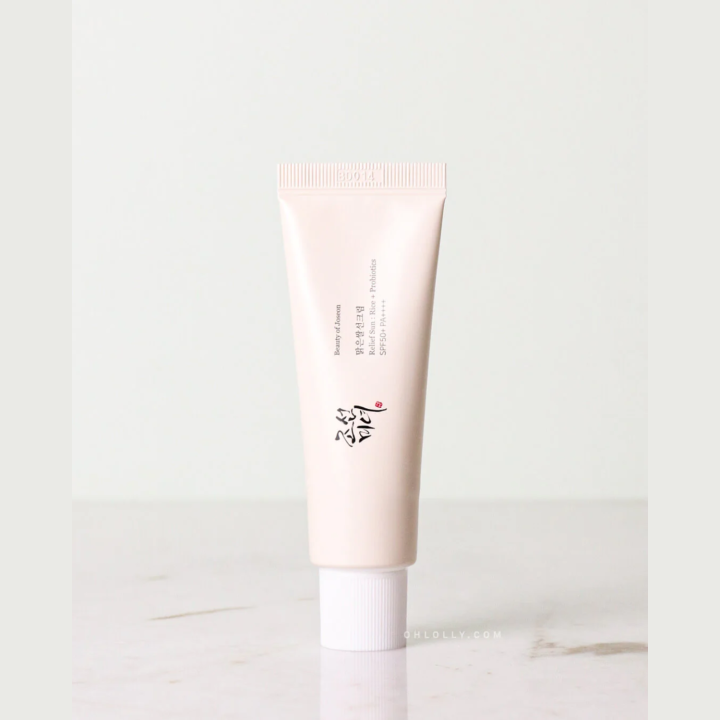 Beauty Of Joseon Relief Sunscreen SPF50+ PA++++ : Rice + Probiotics – 50ml | Korean Skincare