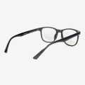 Transparent Black Round Frame Glasses For Unisex. 