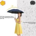 Travel Mini Umbrella with Case Manual Open – Compact 5-Folding Travel Umbrella with UV Sun Protection UPF-50 Polyester Fabric – Lightweight Umbrella with Anti-Slip Handle for Rain & Summer Use for Men & Women (Random Color). 
