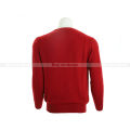 Red Solid Pashmina Sweater For Men. 