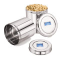 DeviDayal Stainless Steel Deep Multi Purpose Container Pack of 2 Unit ( 10000 ML & 12500 ML). 