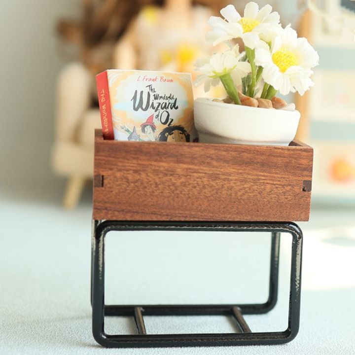 1/6%20Dollhouse%20Miniature%20Wood%20End%20Table%20Dining%20Room%20Doll%20House%20Furniture%20Accessories%20-%20Image%203