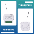 OUMERY Tuya Smart Life WiFi 433Mhz Blind Curtain Switch with RF Remote for Electric Roller Shutter Control, 1RC 1RE. 
