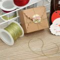 20/100 Meters Gold Silver Red Tag Line Bracelet Making Tying Rope Packaging Thread Metallic Cord Tinsel String Christmas Strap Ribbon. 