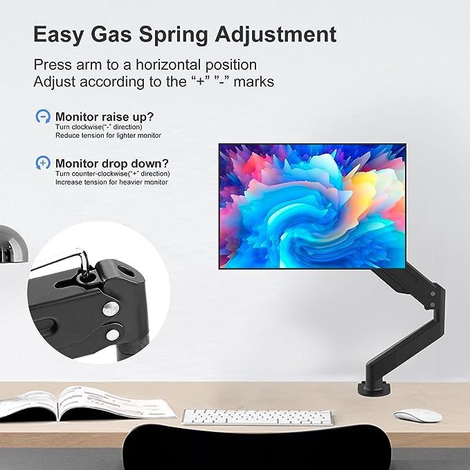 Gas%20Spring%20Single%20Arm%20Desk%20Monitor%20Stand%20With%20Vesa%20Mount%20For%2017%20To%2027%20Inch%20Screen%20-%20Image%203