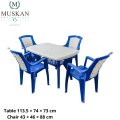 Super Deluxe Dolphin Dining and 4 Chair Set. 