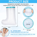 1 PCS Waterproof Leg Cast Cover for Shower Adult Reusable Shower Boot Cover for Leg Foot Ankle. 