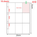 A4 Photocard Holder Clear Loose Leaf Photo Album Linings 1/2/3/4/6/8/9/10 Pockets Inner Page Card Binder Collector Book. 