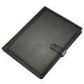 Pullhee-2X Black A4 Executive Conference Folder Portfolio PU Leather Document Organiser. 