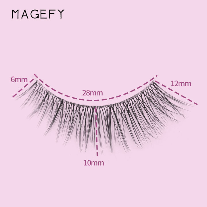 MAANGE%20MAGEFY%207%20Pairs%20Faux%20Mink%20Synthetic%20Eyelash%20With%20Cruelty%20Free%20Natural%20Wispy%20Invisible%20Band%20Cat%20Eye%20Lashes%20MGY7260-7A%20-%20Image%208