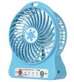 Mini Portable Fan Rechargeable Air Cooler 3 Modes Speed LED Lighting Function Desktop Fan. 